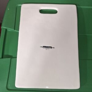 Rae Dunn ROLL White Ceramic Serving Tray